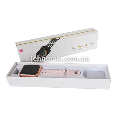 Смарт часы Smart Watch F8 Розовый ремешок