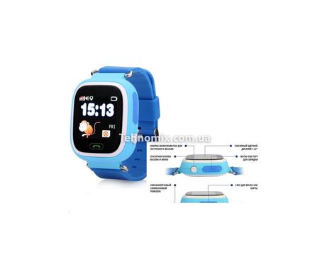 Дитячий Розумний Годинник Smart Baby Watch Q90 сині