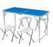 УЦІНКА! Стіл і стільці для пікніка Folding Table Синій (УЦ-No-167)