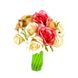 Набор гелевых ручек цветок 16 шт Розовые, белые, желтые розы