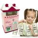 Дитячий сейф-скарбничка "Чарівний Будиночок" з відбитком пальця Рожевий + Подарунок