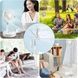 Вентилятор напольный аккумуляторный USB с телескопической ножкой Folding Fan Белый