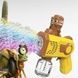 Пістолет генератор мильних бульбашок з підсвічуванням 4*АА 167 Bubble Gun Коричневий