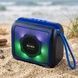 Колонка акумуляторна портативна з тримачем для телефону Bluetooth TS-5577 SG‑666 Чорна з синім