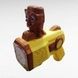 Пістолет генератор мильних бульбашок з підсвічуванням 4*АА 167 Bubble Gun Коричневий