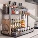 Стеллаж кухонный сушилка для посуды 55см kitchenware PM-24-1-5 Черный