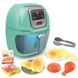 Іграшка Повітряна Фритюрниця 6 муляжів їжі Air Fryer Блакитний