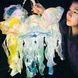 Декор светящийся Медуза на батарейках Jellyfish lamp AND HA-113 Желтая