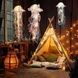 Декор светящийся Медуза на батарейках Jellyfish lamp AND HA-113 Желтая