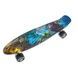 Пенни борд со светящимися колесами Парк юрского периода PU Penny Board Черный с динозаврами