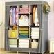 Шафа тканинна для зберігання речей HCX WARDRONE CL-128 Сірий