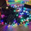 Гірлянда вулична лінійна 220V 200LED 20м 4554 AND 91-10 Чорний дріт, мультиколор