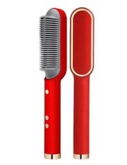 Расческа-выпрямитель Hair Straightener HQT-909 B с турмалиновым покрытием Красный