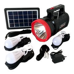 Багатофункціональний ліхтарик Everton RT-906BT (панель MP3+РАДІО+BLUETOOTH + Сонячна батарея)