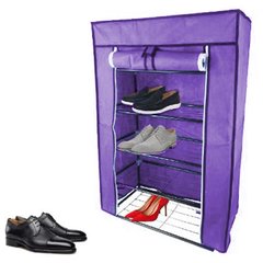 Складной тканевый шкаф для обуви FH-5556 Фиолетовый