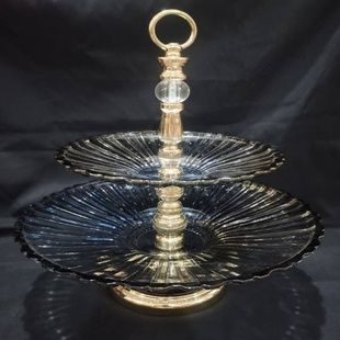 Піднос для фруктів та солодощів (2 яруси) Fruit tray 1606