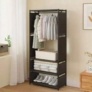 Шкаф стеллаж раскладной 170*36*60см AND AND XL-1483 Черная