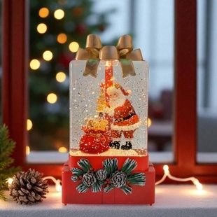 Новорічний нічник Подарунок XMAS WDL-25010A Санта з мішком