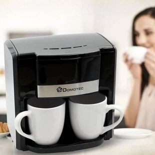 Кофеварка капельная для 2х чашек 420мл 500Вт Domotec MS-115 Черная