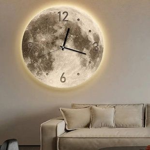 Настінний годинник Місяць з LED підсвічуванням NCH-50-50