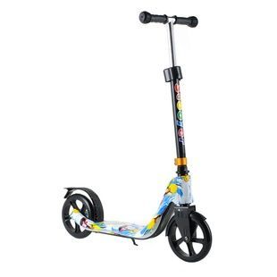 Cамокат двухколесный Scooter 280, колёса PU 180 мм Граффити