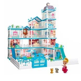 Кукольный домик игровой 5-ти уровневый Snow garden Голубой