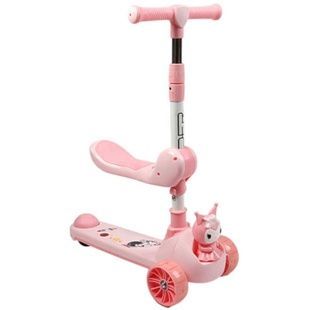 Самокат детский трехколесный с сидением Skyper KR-819/04 Розовый