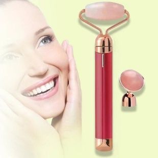 Електричний ролик - масажер для обличчя Flawless Facial Roller Червоний
