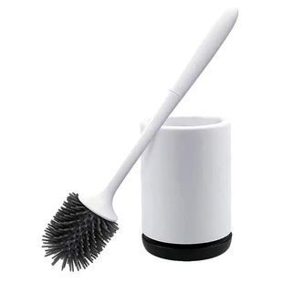 Ёршик-щетка для унитаза силиконовая Toilet Brush Серая