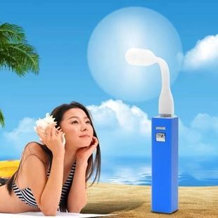 Мини-вентилятор для ноутбука, повербанка и ПК в USB Белый
