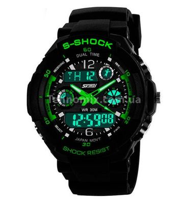 Часы детские Skmei S-Shock Green 0931для детей от 12 лет