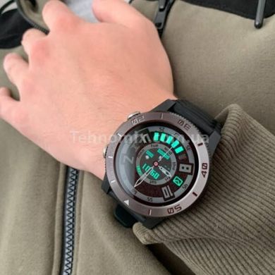 Смарт-годинник чоловічий North Edge XTrek Black з компасом у фірм. коробочці