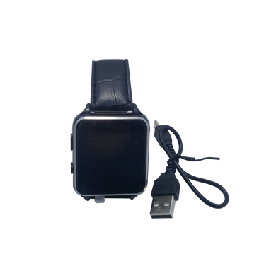 Розумний годинник Smart Watch X6 black зі шкіряним ремінцем
