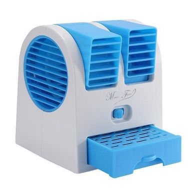 Настільний міні кондиціонер Conditioning Air Cooler USB блакитний