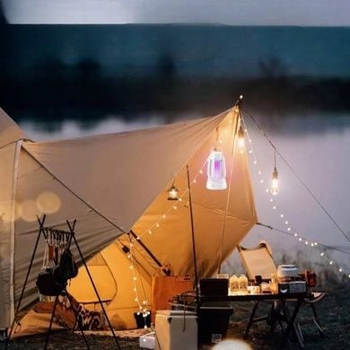 Ловушка-уничтожитель насекомых Mosquito Killer Lamp for Camping Белый