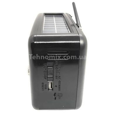 Радіоприймач із сонячною панеллю RX BT978S USB, MP3 Чорний