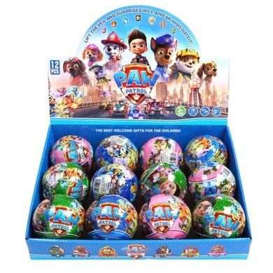 Набор игрушек Шар с сюрпризом Щенячий патруль 9.5см 12шт/уп