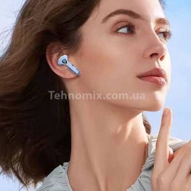 Беспроводные наушники с индикатором заряда ultrapods Голубые