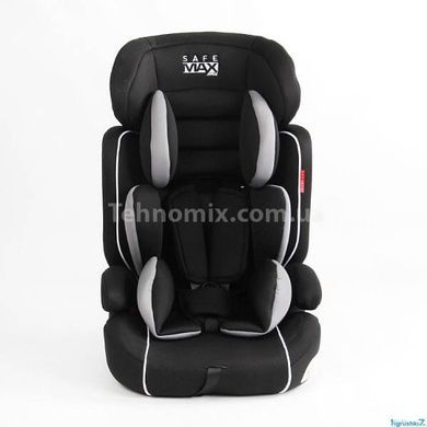 Автокрісло дитяче система ISOFIX вага дитини від 9-36 кг JOY RS-82365 Чорне із сірим