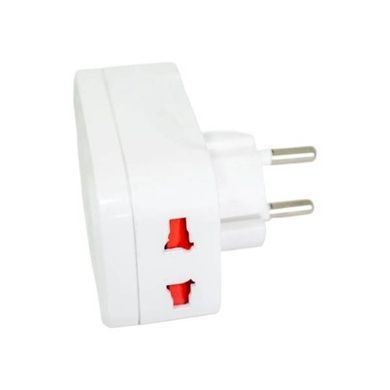 Адаптер-зарядное устройство 2*USB для розеток универсальный 823 10А Белый