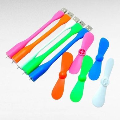 Мини-вентилятор для ноутбука, повербанка и ПК в USB Белый