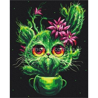Картина по номерам Котенок кактусёнок &copy; Марианна Пащук BS53868