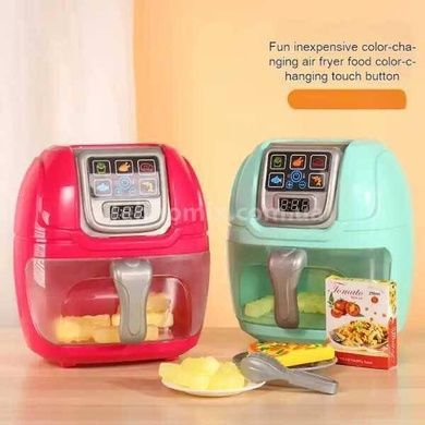 Іграшка Повітряна Фритюрниця 6 муляжів їжі Air Fryer Рожевий
