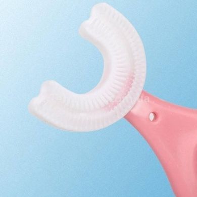 Зубная щетка детская U-образная мягкая Toothbrush Розовая