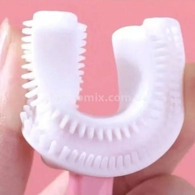 Зубная щетка детская U-образная мягкая Toothbrush Розовая