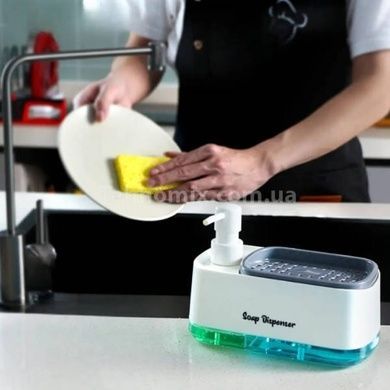 Дозатор для моющего и жидкого мыла Dish Soap Dispenser Белый