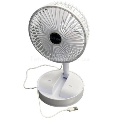 Вентилятор міні акумуляторний USB Folding Fan Білий