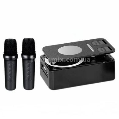 Подставка для телефона с караоке и 2 микрофона Microphone speaker set K18-2
