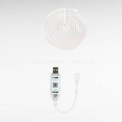 Неонова стрічка гнучка у вигляді каната 5м USB LED Neon RGB