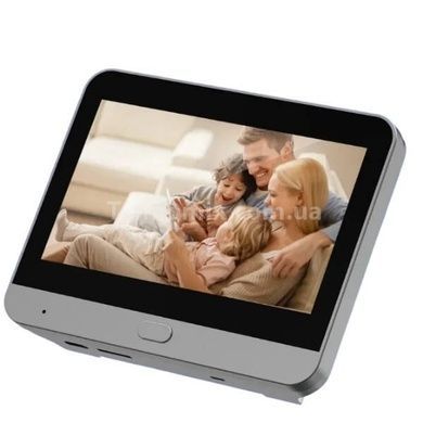 Видеодомофон беспроводной дверной глазок со звонком Wi-Fi Tuya Smart Life 300 PA Черный